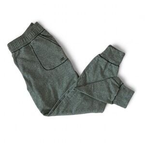 Albion Fit Womens Heather Gray At Ease Yoga Jogger Medium Contrast Stitching